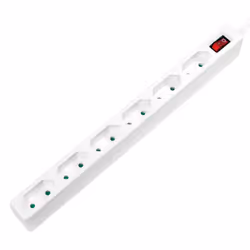 LogiLink LPS232, 1.5 m, Indoor, IP20, White, 6 AC outlet(s), 250 V