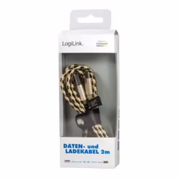 LogiLink CU0135 USB cable USB 2.0 2 m USB A USB C Copper, Black - Additional view 4