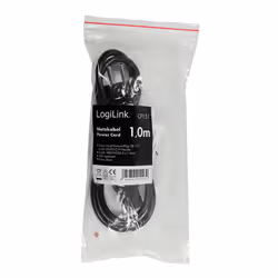 LogiLink CP151 power cable Black 1 m CEE7/7 IEC C19 - Additional view 4