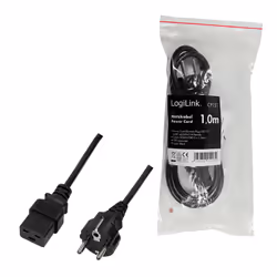 LogiLink CP151 power cable Black 1 m CEE7/7 IEC C19 - Additional view 5