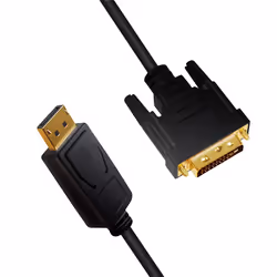 LogiLink CV0131 video cable adapter 2 m DisplayPort DVI Black - Additional view 4