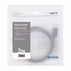 LogiLink CV0131 video cable adapter 2 m DisplayPort DVI Black - Additional view 6
