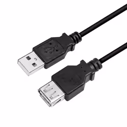 LogiLink CU0011B, 3 m, USB A, USB A, USB 2.0, 0.48 Gbit/s, Black