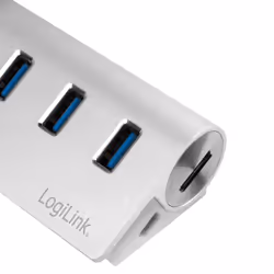 LogiLink CR0045 interface hub USB 3.2 Gen 1 (3.1 Gen 1) Type-A 5000 Mbit/s Silver - Additional view 5