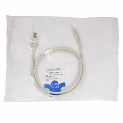 LogiLink CU0160 USB cable USB 2.0 1 m USB C USB B 0.48 Gbit/s White - Additional view 4
