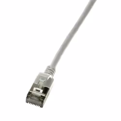 Product information "CAT.6A patch cable STP TPE. SlimLine. grey. 2.0m"Makes network cabling flexible and save spaci ...