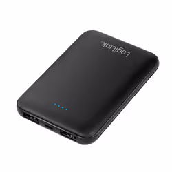 Product information "Power bank 5000 mAh. lithium polymer. 2x USB. black. extra" from LogiLinkThe LogiLink mobile p ...