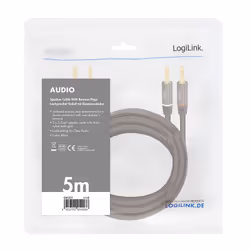 LogiLink CA1211 audio cable 5 m 2 x Banana Black - Additional view 4