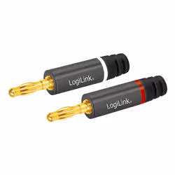 LogiLink CA1212 wire connector Banana Grey
