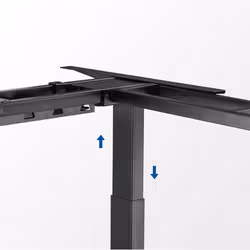 LogiLink EO0016 standing desk frame Electric 3 leg(s) Black