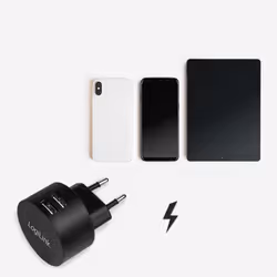 LogiLink USB socket adapter, 2x USB-port for Fast Charging, 10.5W - Additional view 5