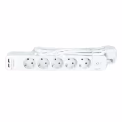 LogiLink LPS249U power extension 1.5 m 5 AC outlet(s) Indoor White - Additional view 4