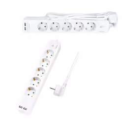 LogiLink LPS249U power extension 1.5 m 5 AC outlet(s) Indoor White - Additional view 5