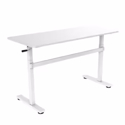 LogiLink EO0027W, Straight, Rectangular shape, Particle board, Aluminium, Steel, Home office, Office, White