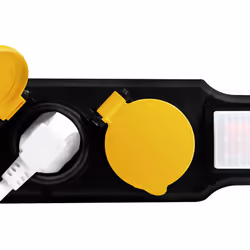LogiLink LPS255 power extension 1.5 m 5 AC outlet(s) Outdoor Black, Yellow - Additional view 5