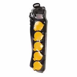 LogiLink LPS255 power extension 1.5 m 5 AC outlet(s) Outdoor Black, Yellow - Additional view 7