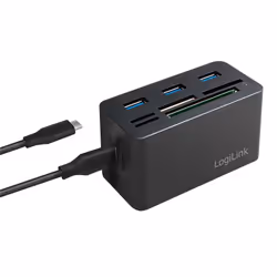 LogiLink CR0046 laptop dock/port replicator Wired USB 3.2 Gen 1 (3.1 Gen 1) Type-C Black