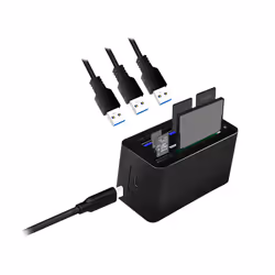 LogiLink CR0046 laptop dock/port replicator Wired USB 3.2 Gen 1 (3.1 Gen 1) Type-C Black - Additional view 4