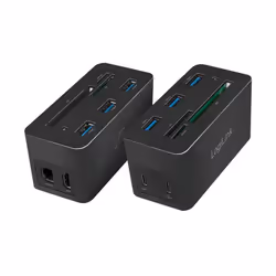 LogiLink UA0370 laptop dock/port replicator Wired USB 3.2 Gen 1 (3.1 Gen 1) Type-C Black - Additional view 4