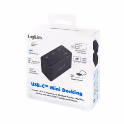 LogiLink UA0370 laptop dock/port replicator Wired USB 3.2 Gen 1 (3.1 Gen 1) Type-C Black - Additional view 8