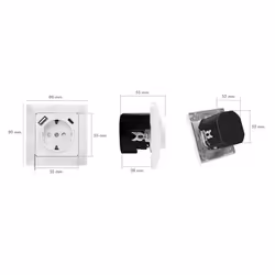 LogiLink PA0253 socket-outlet CEE 7/3 + USB White - Additional view 7