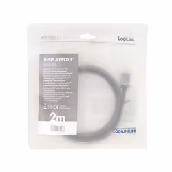LogiLink CDA0101 DisplayPort cable 2 m Black, Grey - Additional view 4