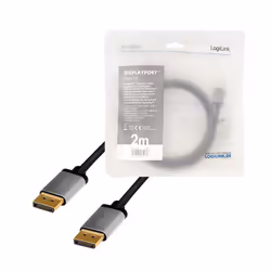 LogiLink CDA0101 DisplayPort cable 2 m Black, Grey - Additional view 5