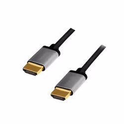 LogiLink CHA0101, 2 m, HDMI Type A (Standard), HDMI Type A (Standard), 3D, 18 Gbit/s, Black, Grey