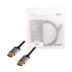LogiLink CHA0101 HDMI cable 2 m HDMI Type A (Standard) Black, Grey - Additional view 4