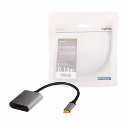 LogiLink CUA0102 cable gender changer USB 3.2 Gen1 Type-C DisplayPort Black - Additional view 4