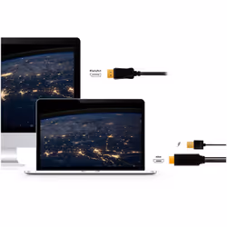 LogiLink CH0091 video cable adapter 2 m HDMI + USB Type-A DisplayPort Black - Additional view 5