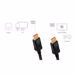 LogiLink CDV0100 DisplayPort cable 10 m Black - Additional view 5