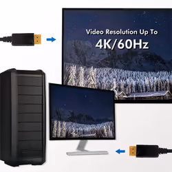 LogiLink CD0101 DisplayPort cable 2 m Black - Additional view 4