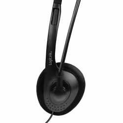 LogiLink Stereo headset, 1x 3.5 mm headphone jack, boom microphone, eco box - Additional view 4