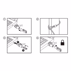 LogiLink NBS013 cable lock Black, Silver 1.8 m - Additional view 5