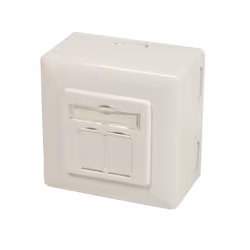 LogiLink NP0006A, 2 x RJ-45, White, Acrylonitrile butadiene styrene (ABS), Metal, RoHS, 125 V, 1.5 A