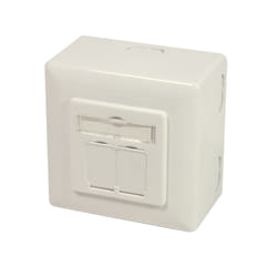 LogiLink NP0006A socket-outlet 2 x RJ-45 White