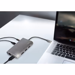 LogiLink UA0382 laptop dock/port replicator Wired USB 3.2 Gen 1 (3.1 Gen 1) Type-C Silver - Additional view 6