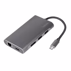 LogiLink UA0382 laptop dock/port replicator Wired USB 3.2 Gen 1 (3.1 Gen 1) Type-C Silver - Additional view 8