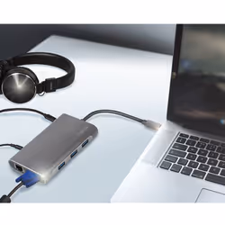 LogiLink UA0383 laptop dock/port replicator Wired USB 3.2 Gen 1 (3.1 Gen 1) Type-C Silver - Additional view 8