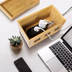LogiLink KAB0076 - Logitech Kabelbox aus Bambus - Additional view 7