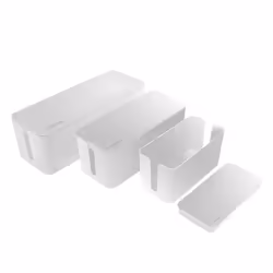 LogiLink KAB0078, Cable box, Universal, Plastic, White