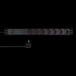 LogiLink 19&quot; PDU 7 x CEE 7/3 socket with surge protection
