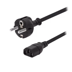 Power Cord. CEE 7/7 - C13. black. Dell. 1.8 m