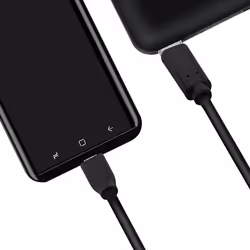 LogiLink CU0196 USB cable USB 2.0 0.5 m USB C Micro-USB B Black