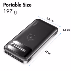 LogiLink PA0305 power bank Lithium Polymer (LiPo) 8000 mAh Wireless charging Black - Additional view 7