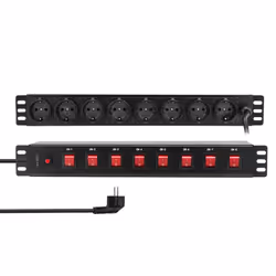 LogiLink PDU8D01, 8 AC outlet(s), PDU, 230 V, 50 Hz, 16 A, 3600 W