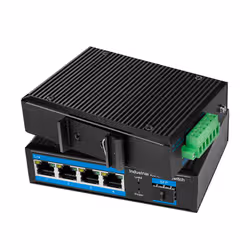 LogiLink NS204 network switch Unmanaged Gigabit Ethernet (10/100/1000) Black - Additional view 2