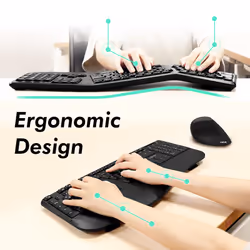 LogiLink ID0211 keyboard Mouse included Universal RF Wireless QWERTZ German Black - Additional view 5
