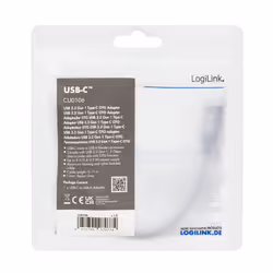 LogiLink USB 3.2 Gen1 Type-C adapter, C/M to USB-A/F, OTG, auminum, 0.15 m - Additional view 5